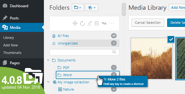 WP Real Media Library v4.0.8 - Media Categories / Folders