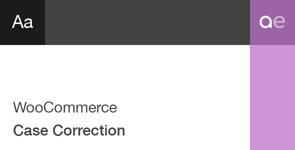 WooCommerce Case Correction v1.2