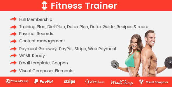 Fitness Trainer v1.2.0 - Training Membership Plugin