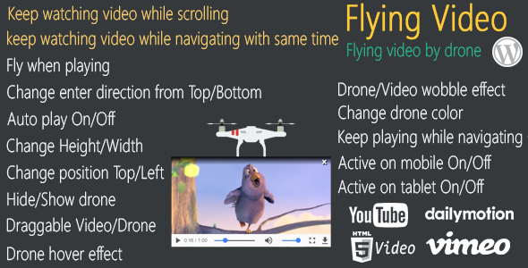 Flying Video for WordPress v2.0.0