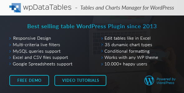 wpDataTables v2.4 - Tables and Charts Manager for WordPress