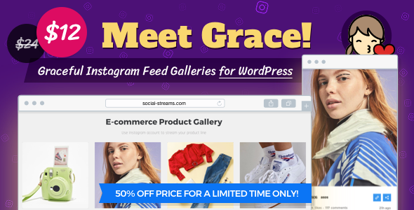 Instagram Feed Gallery - Grace for WordPress v1.1.6