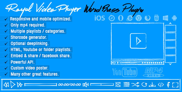 Royal Video Player v3.4 - WordPress Plugin