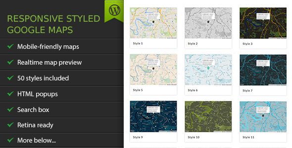 Responsive Styled Google Maps v4.6