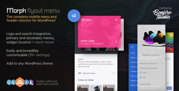 Morph v2.2 - Flyout Mobile Menu for WordPress