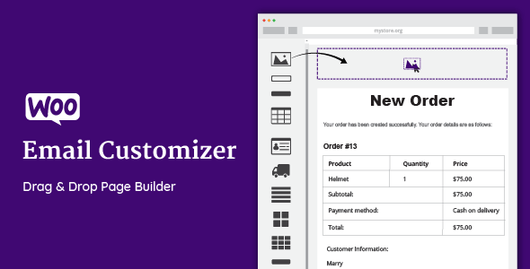 WooCommerce Email Customizer with Drag and Drop v1.5.5