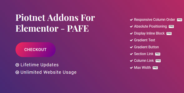 Piotnet Addons Pro For Elementor v3.5.0