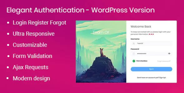 Elegant Authentication for WordPress v2.0.0