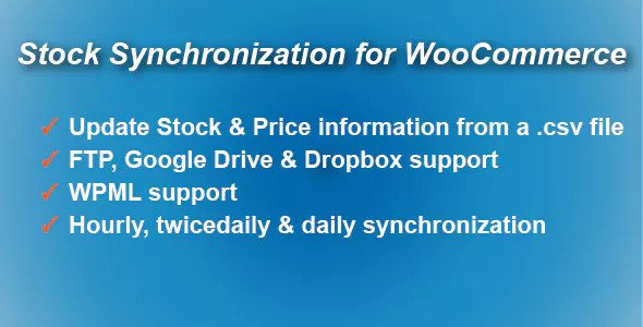 Stock Synchronization for WooCommerce v1.4.3