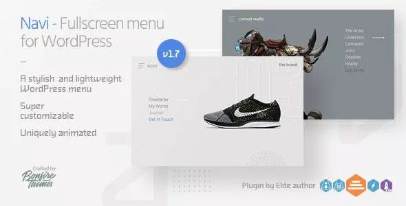 Navi v1.7 - Fullscreen WordPress Menu