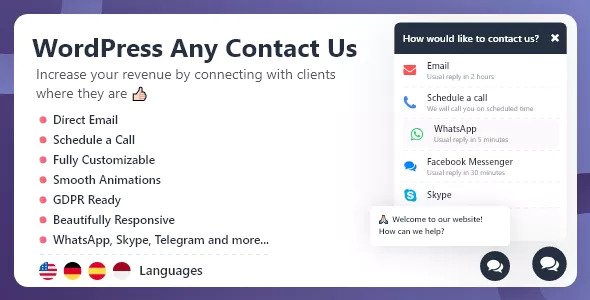 WordPress Any Contact Us v1.0.4