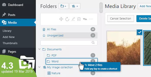 WP Real Media Library v4.3.0 - Media Categories / Folders