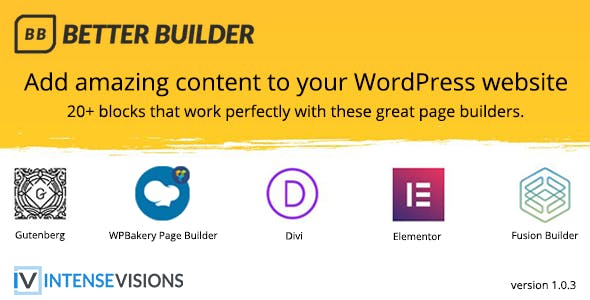 Better Builder v1.0.3 - Addon for Page Builders