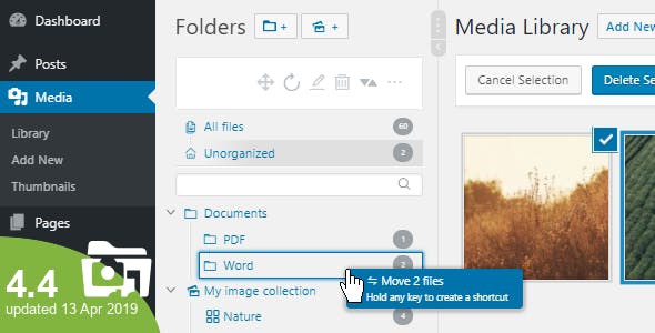 WP Real Media Library v4.4.0 - Media Categories / Folders