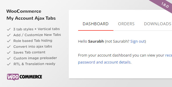 SS WooCommerce Myaccount Ajax Tabs v1.9.0