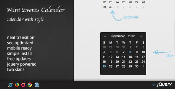 Events Calendar v1.6.3 - WordPress Plugin DZS