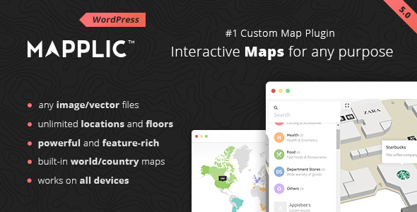 Mapplic v5.0.2 - Custom Interactive Map WordPress Plugin