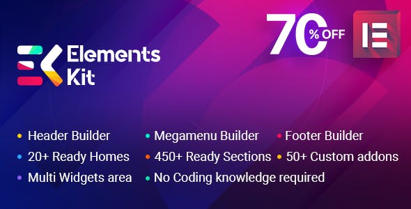 ElementsKit v1.0.9 - The Ultimate Addons for Elementor Page Builder