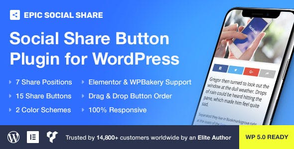 Epic Social Share Button for WordPress v1.0.0