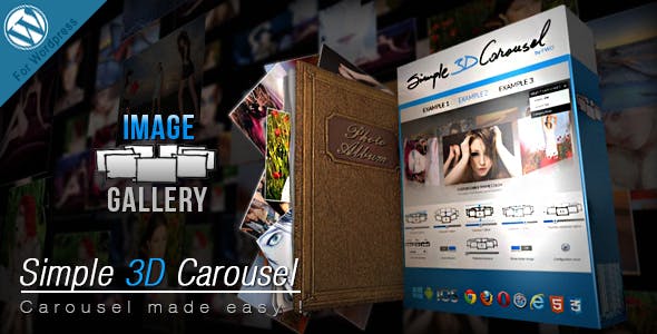 Simple 3D Carousel v1.1 - WordPress Plugin