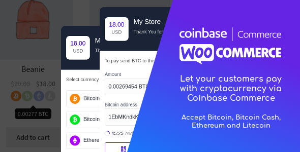 Coinbase Commerce for WooCommerce v1.1.1