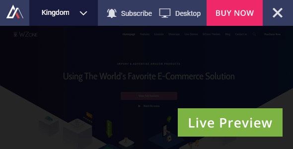 Envato Live Preview Switch Bar for WordPress v1.0.0