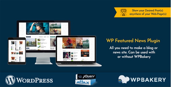 WP Featured News Pro v1.0 - Custom Posts Listing Plugin