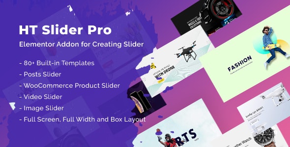 HT Slider Pro For Elementor v1.0