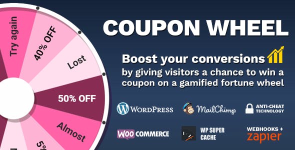 Coupon Wheel v3.0.9 - For WooCommerce and WordPress