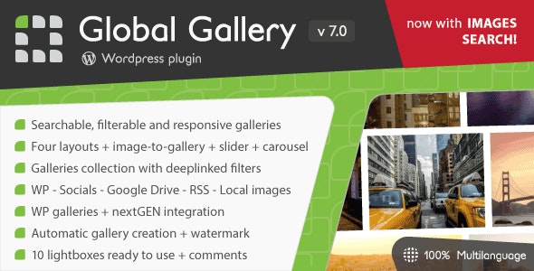 Global Gallery v7.011 - WordPress Responsive Gallery