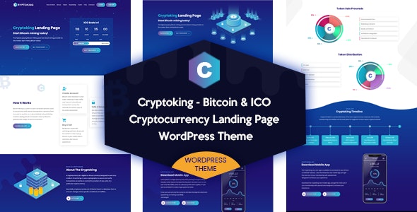 Cryptoking v2.0.9 - Bitcoin &amp; ICO Theme