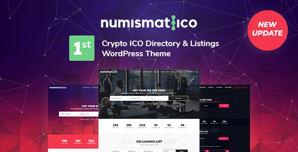 Numismatico v1.8 - Cryptocurrency Directory &amp; Listings WordPress Theme