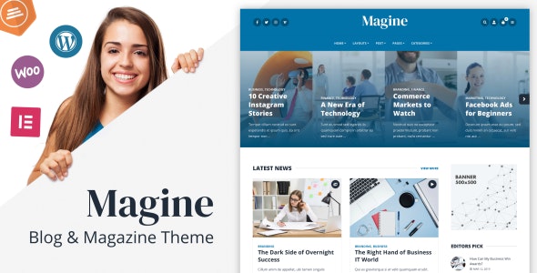 Magine v1.4.1 - Business Blog WordPress Theme