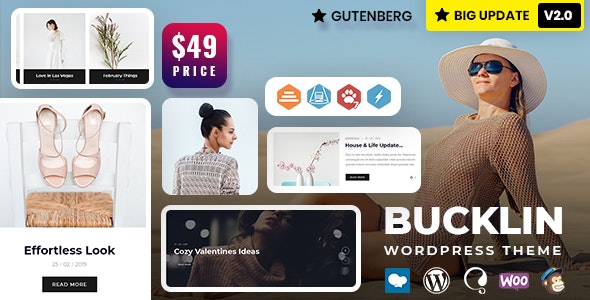 Bucklin v2.0 - Creative Personal Blog WordPress Theme