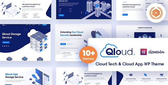 Qloud v2.5 - Cloud Computing, Apps &amp; Server WordPress Theme