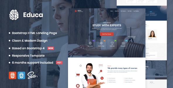 Educa v1.0 - Landing Page Template